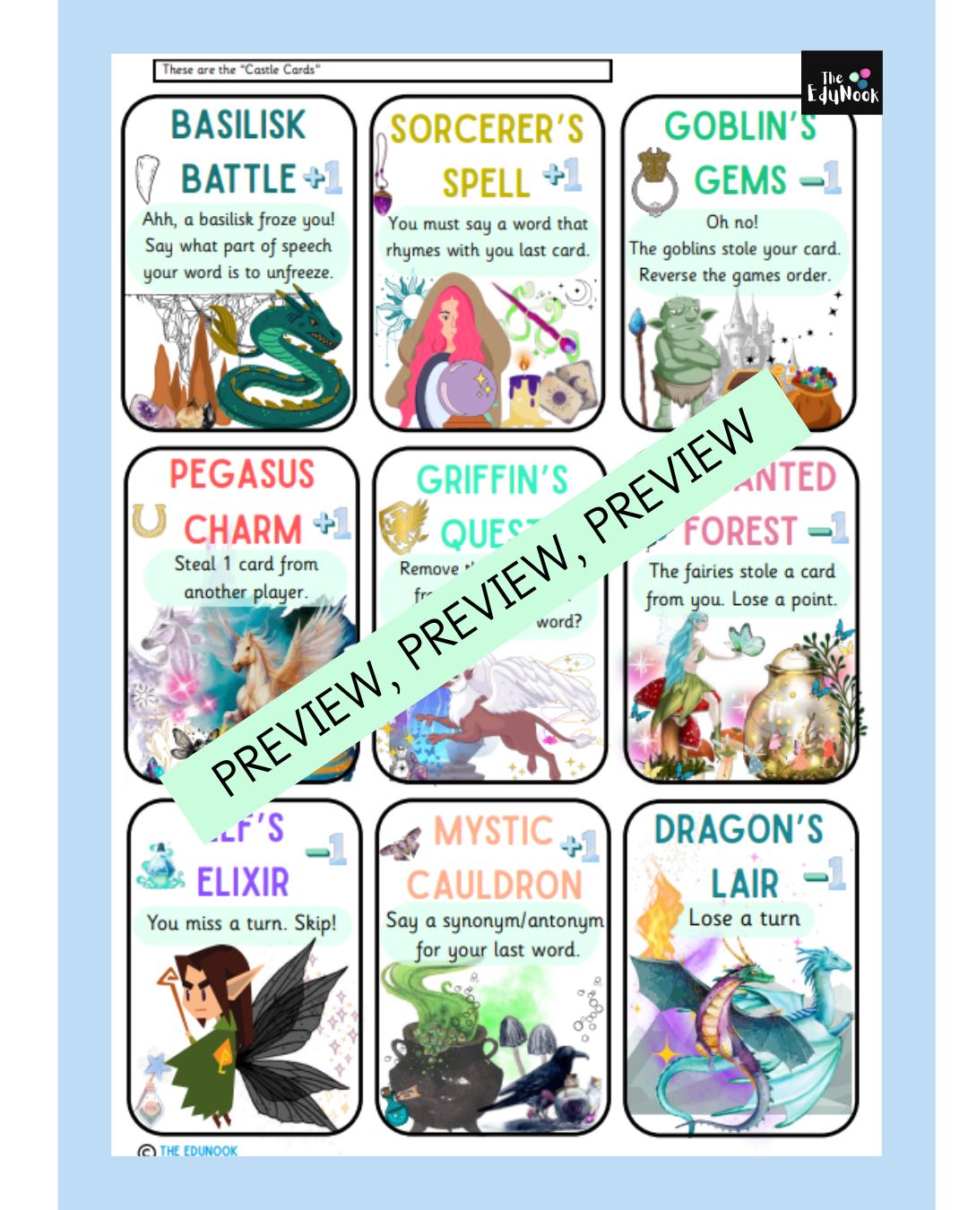 -ed Castle of Sounds Reading Game