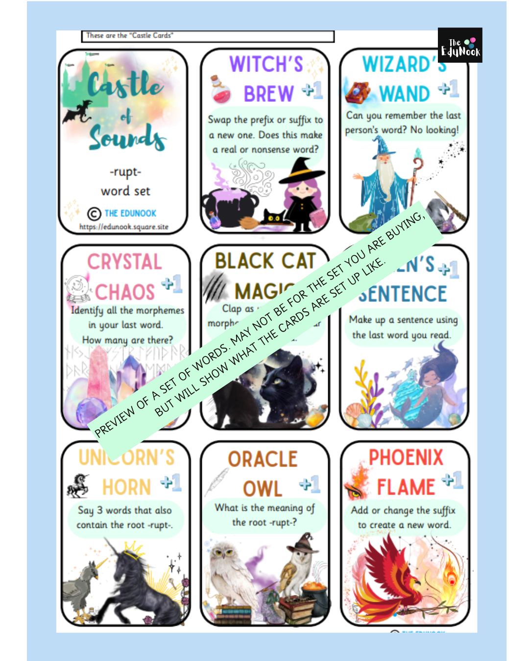 -ed Castle of Sounds Reading Game