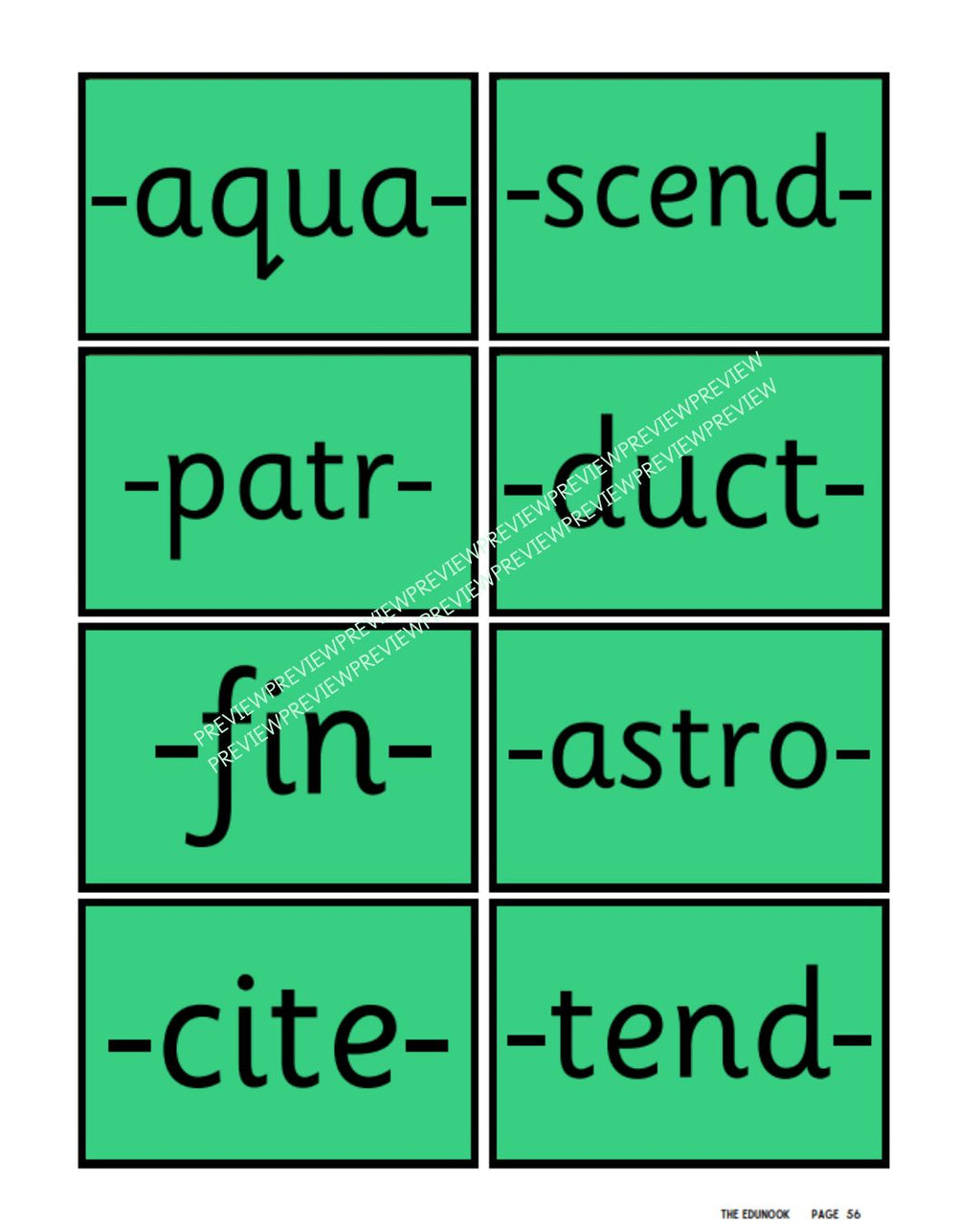 Morphology Card Deck
