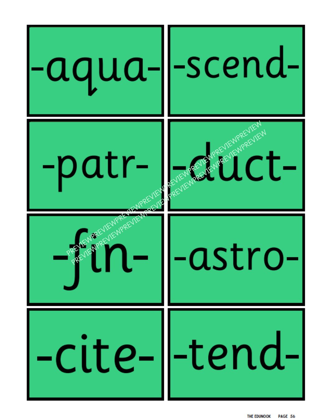 Morphology Card Deck