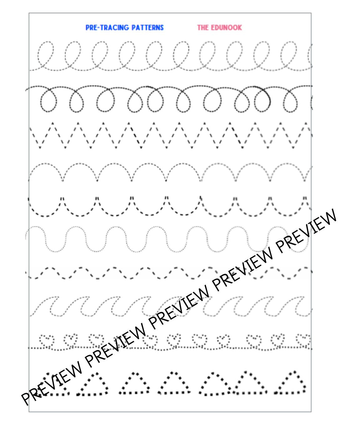 Pre-Handwriting Tracing Loops