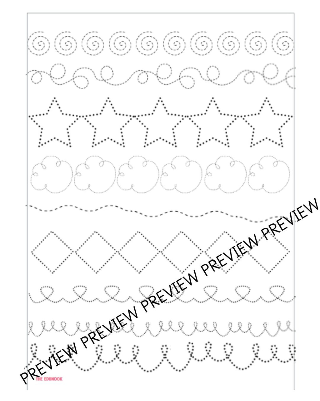 Pre-Handwriting Tracing Loops