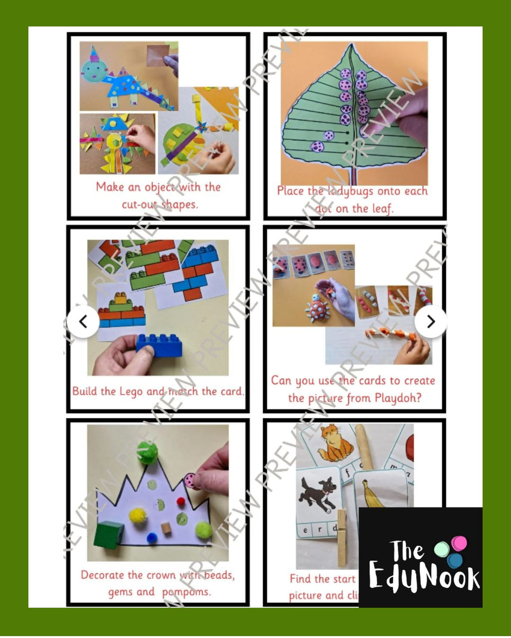 Fine Motor Kit Labels
