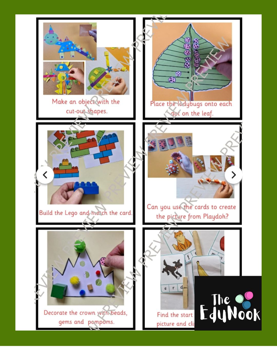 Fine Motor Kit Labels