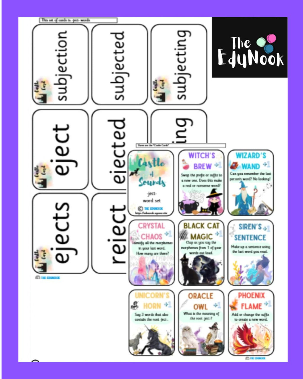 -ject- Castle of Sounds Reading Game