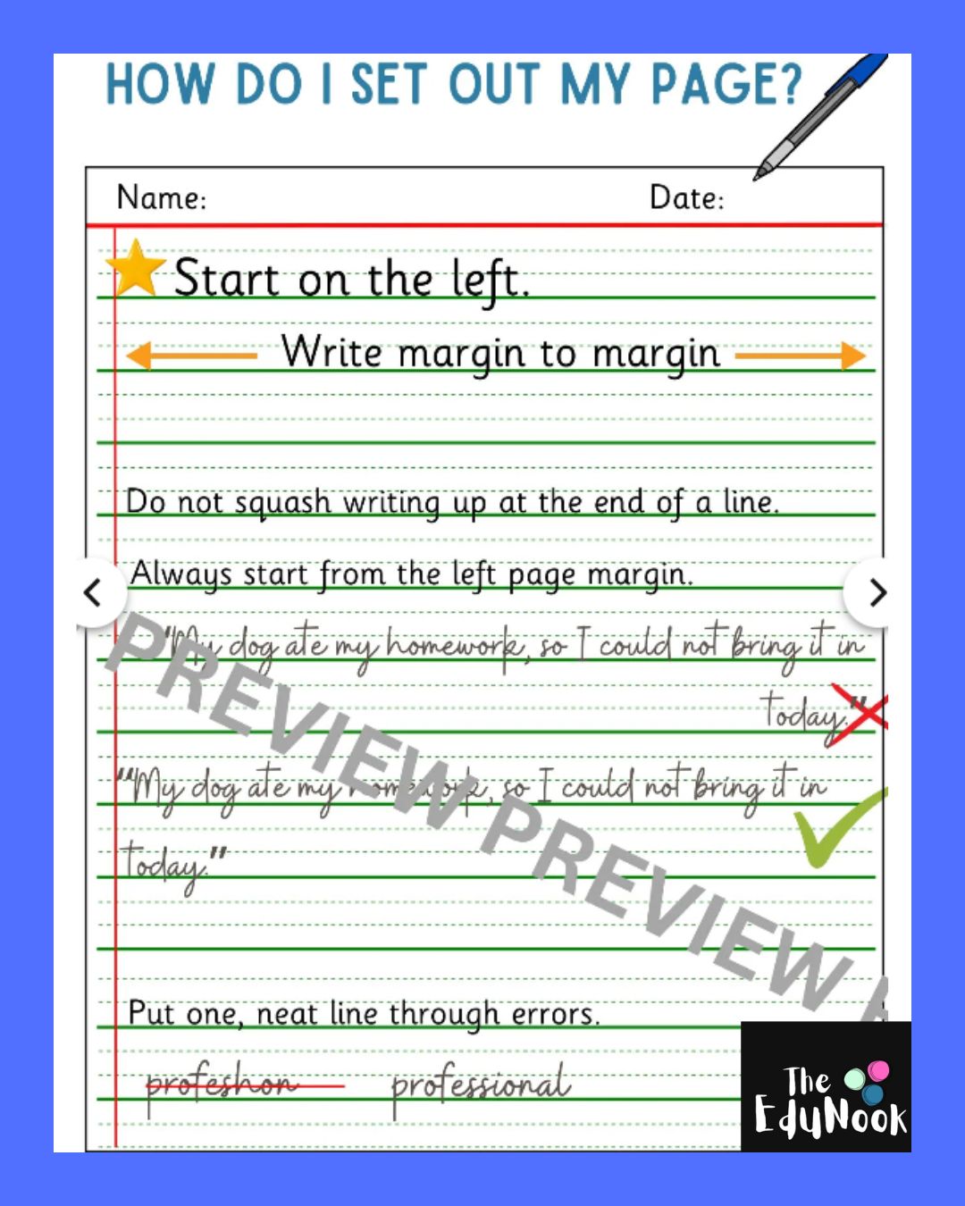 Handwriting Resource Pack