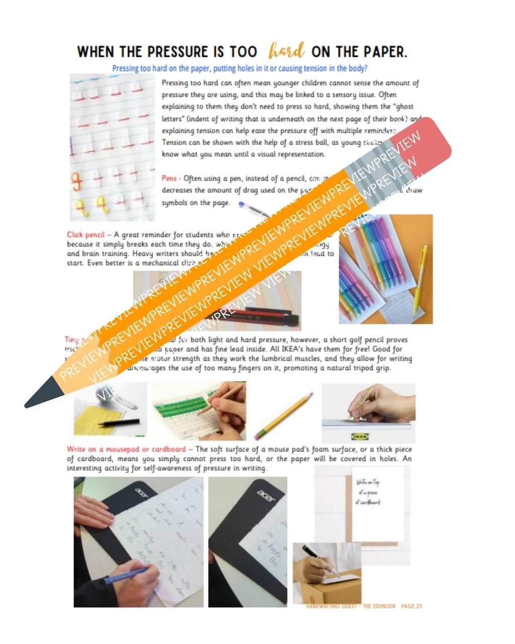 Handwriting Quest eBook