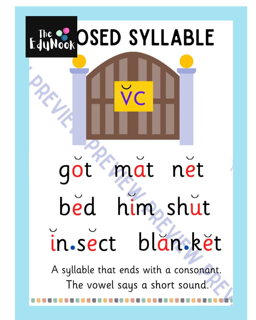 7 Syllables Type Posters OG