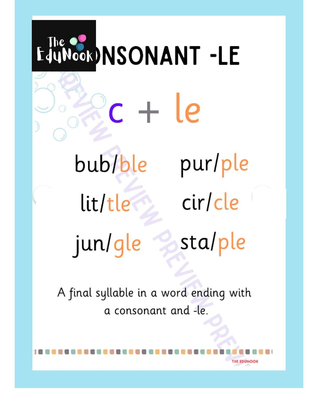 7 Syllables Type Posters OG